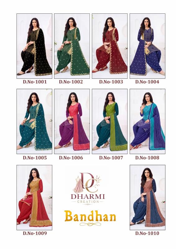 Dharmi bandhan designer dress material wholesaler in mumbai
